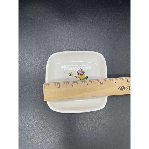 Devon Pottery Kid Pony Mouse Small Square Plate 4.5” Made in England Set of Two - Picture 3 of 9